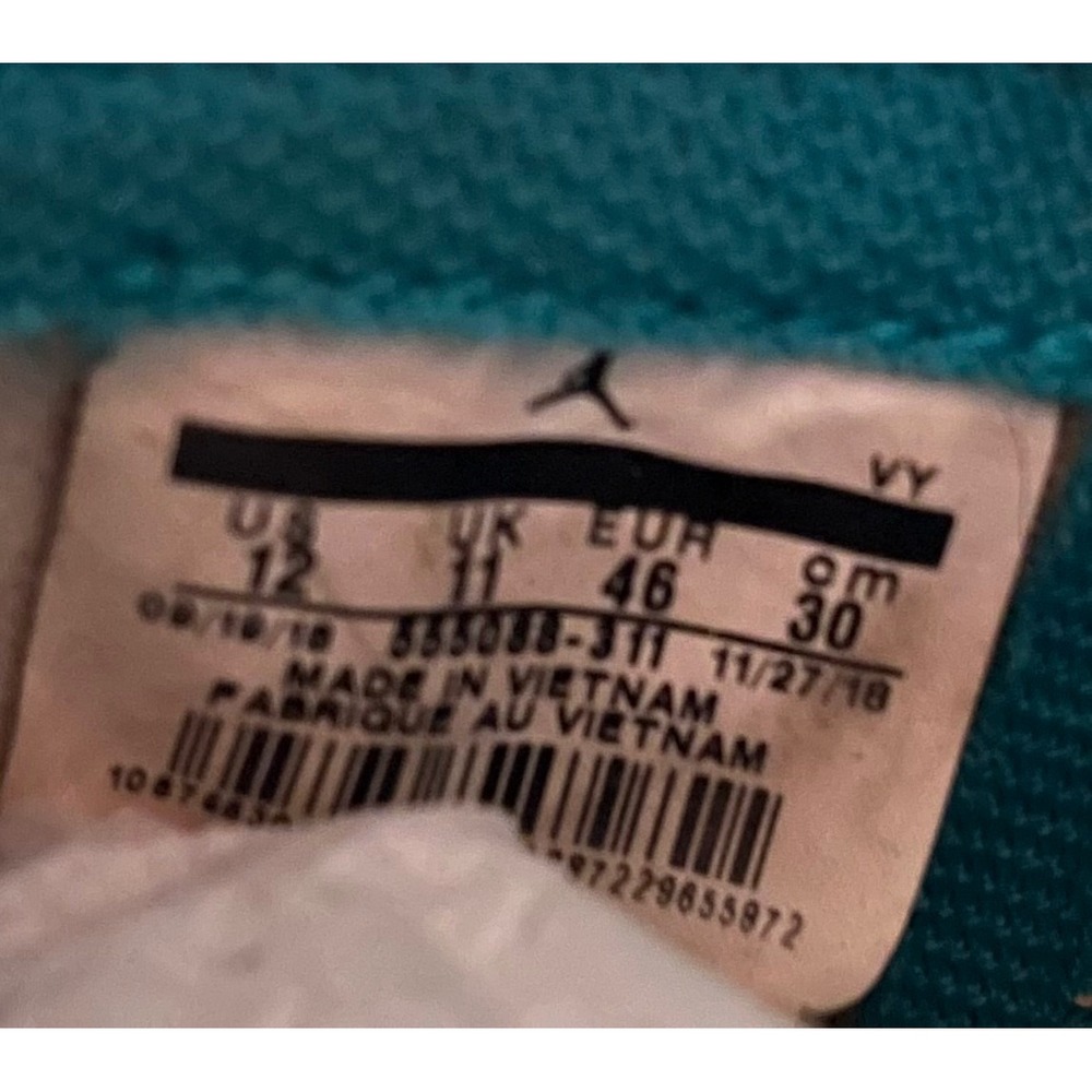 Nike Air Jordan 1 Retro High OG Turbo Green White Mens Size 12 - Picture 6 of 7